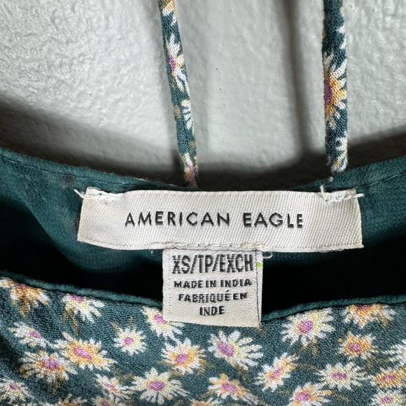 American Eagle Ditsy Floral Dress Size XS Cottage Prairie Peasant Country Beachy - Picture 4 of 6